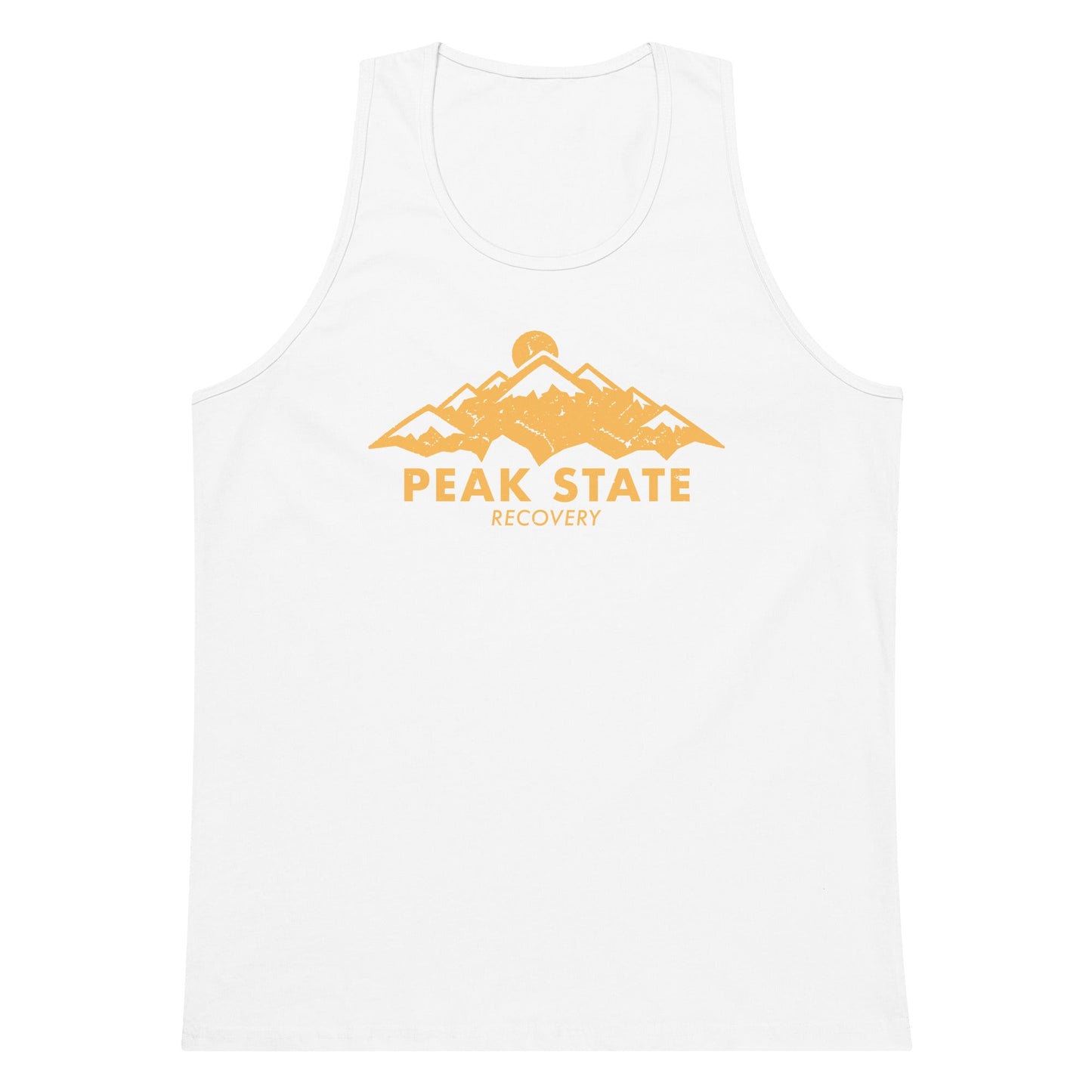 Men’s premium tank top Peak State Mountains - The Shop at Peak State Recovery