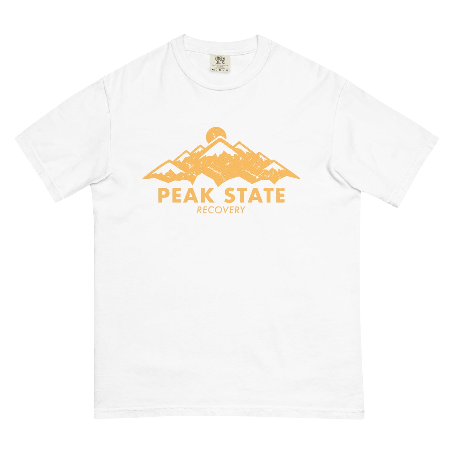 Peak State Mountain Unisex garment - dyed heavyweight t-shirt - The Shop at Peak State Recovery