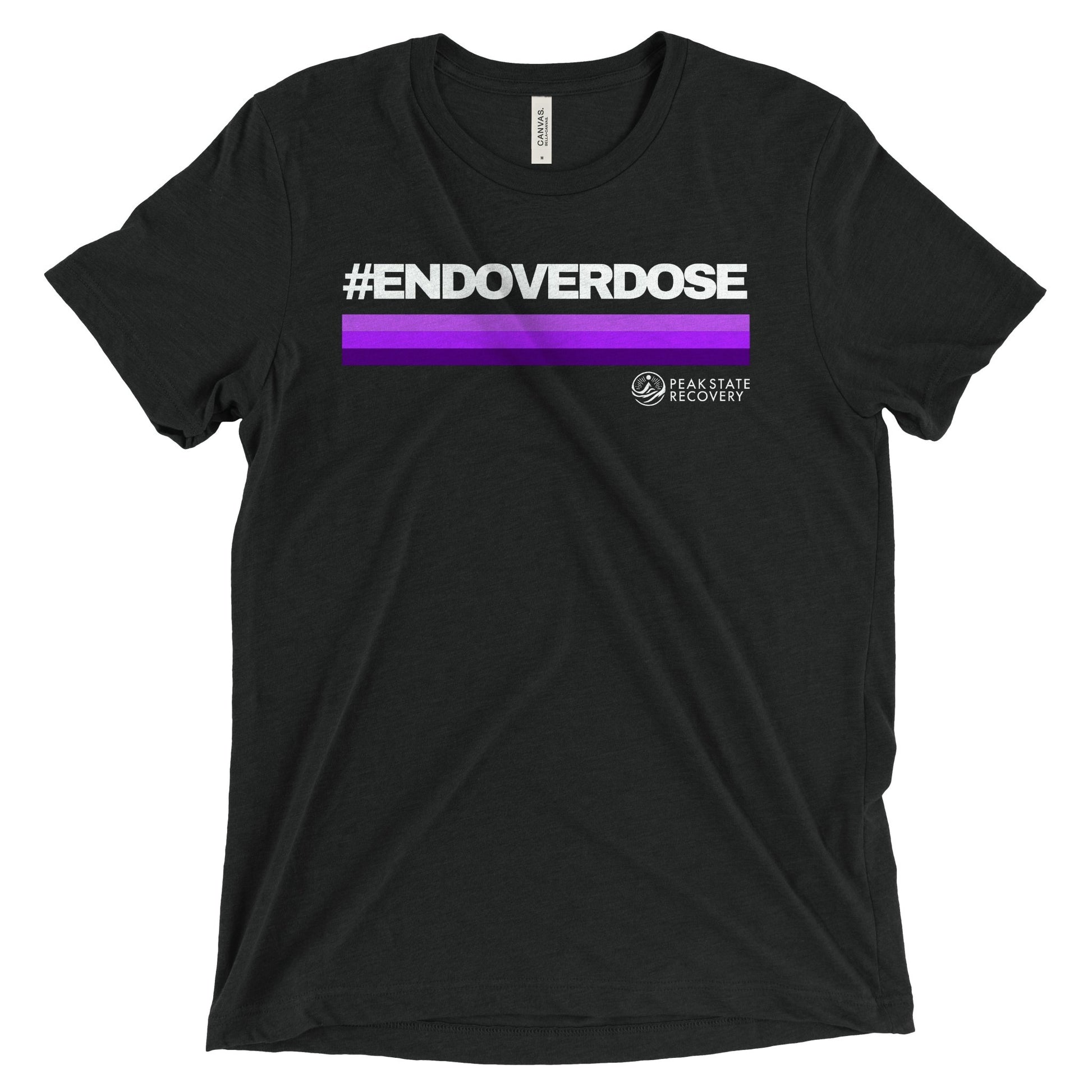 End Overdose | Unisex Tri - Blend Tee - The Shop at Peak State Recovery