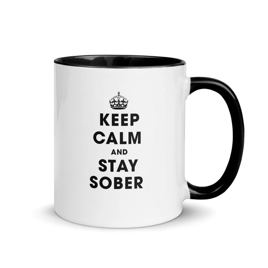 Keep Calm | Mug with Color Inside - The Shop at Peak State Recovery