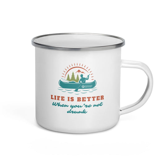 Life is Better | Enamel Mug - The Shop at Peak State Recovery