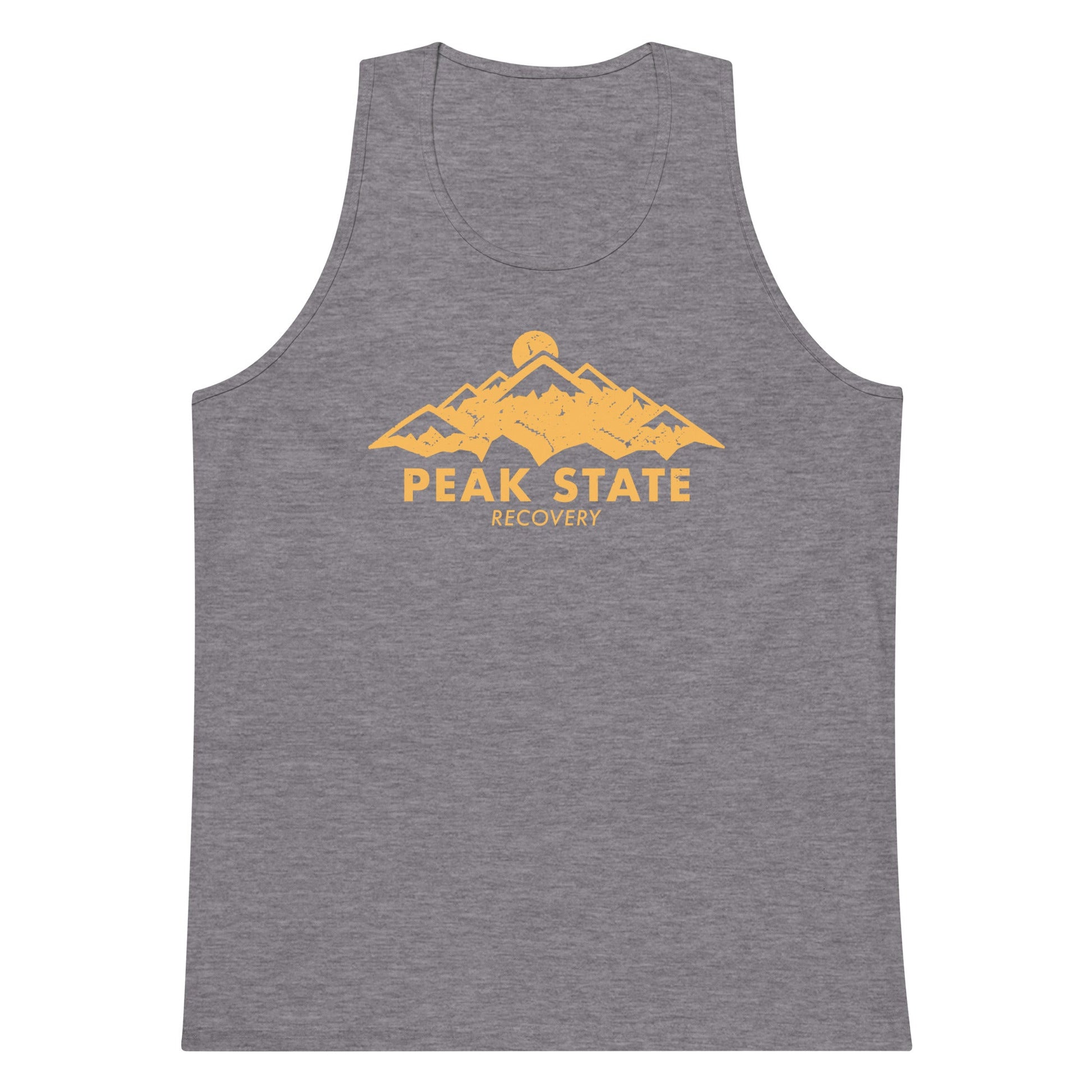 Men’s premium tank top Peak State Mountains - The Shop at Peak State Recovery