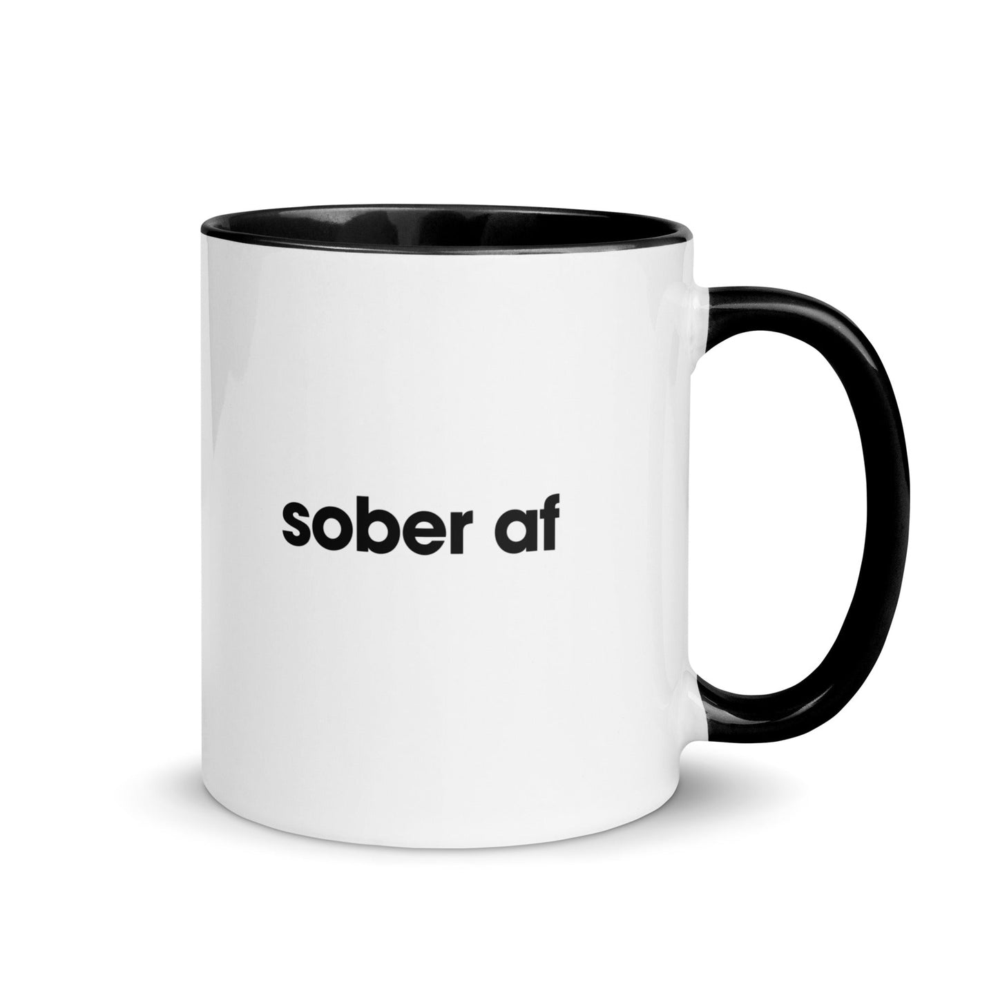 Sober AF | Mug with Color Inside - The Shop at Peak State Recovery