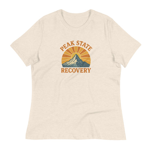 Vintage Peak State Women's Relaxed T-Shirt - The Shop at Peak State Recovery